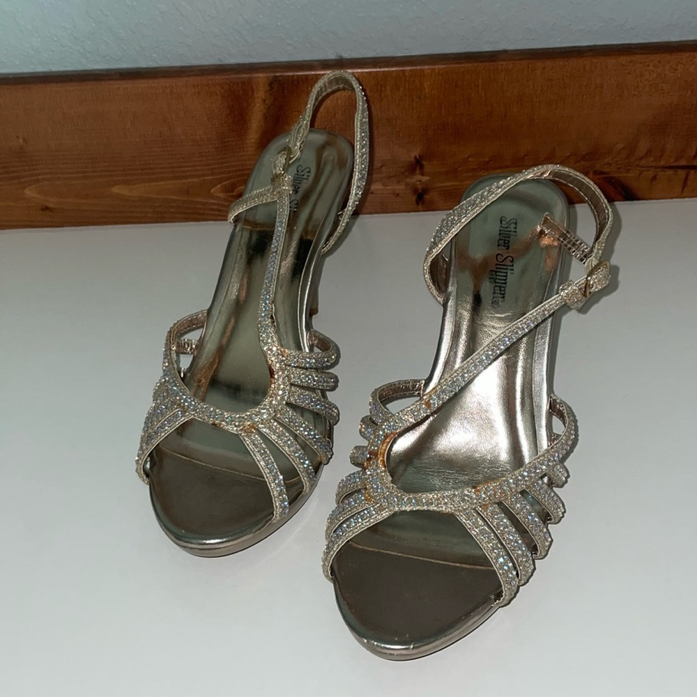 Women's Gold Heels
